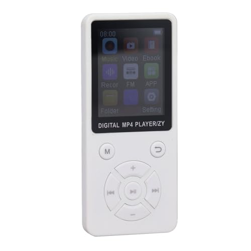 Reproductor Mp3, 5.0 1.8 Pulgadas de Color de Color Hi -fi Lustless Sound Music Player para Viajar (White)