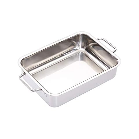 Fuente de horno rectangular de acero inoxidable Master Class Cover