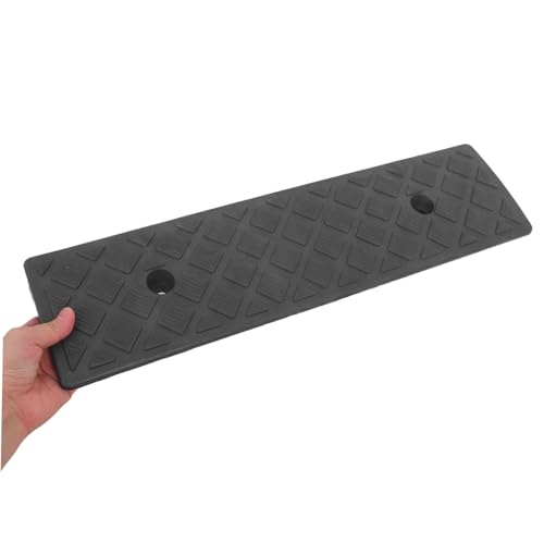 Rampas para bordillo de goma resistente al desgaste, portátiles y de alta resistencia, 2 piezas, para automóviles, motocicletas y sillas de ruedas, con superficie antideslizante y reducción de vibraciones, para escaleras, pendientes y puertas miniatura 4