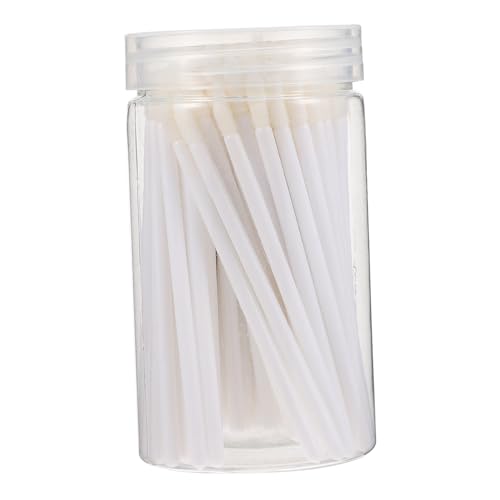 Ipetboom Travel-friendly 100pcs Disposable Lip Brush Double Ended Lipstick Applicator Makeup Tool Plastic Brush