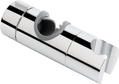 STOAT®Soporte de cabezal de ducha para barra de ducha, ajustable 360°sin necesidad de desmontar la barra de ducha original, soporte de barra de ducha,sin necesidad de taladrar