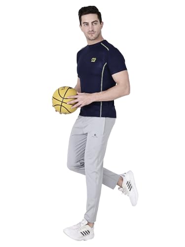 Image of Men Round Neck Half Sleeve Regular Comfort Dry-Fit Activewear Sports T-Shirt Pack of 1 Multicolour