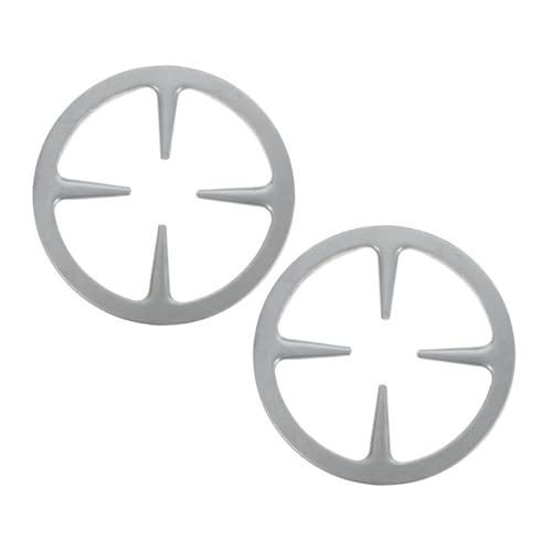 ERINGOGO 2 piezas Soporte para Cafetera Antideslizante y Resistente al Calor para Cocina de Gas y Uso Mesa Paquete de Unidades Color Plata