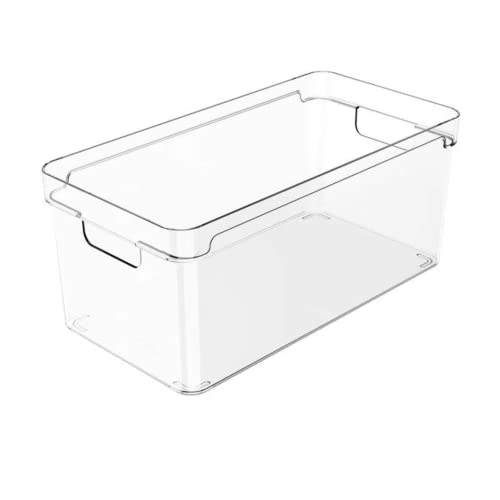 Caixa Organizadora Empilhável Transparente Cozinha OU 30x20x13cm ...