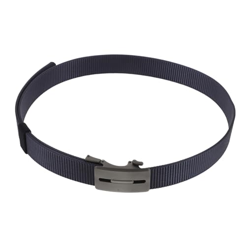 Men's Casual Nylon Ratchet Belt Automatic Buckle Stretchy Web Belt for Golf Blue for Men