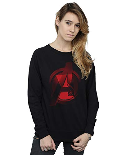 Marvel Women's Black Widow Movie Avengers Logo Sweatshirt Black XX-Large
