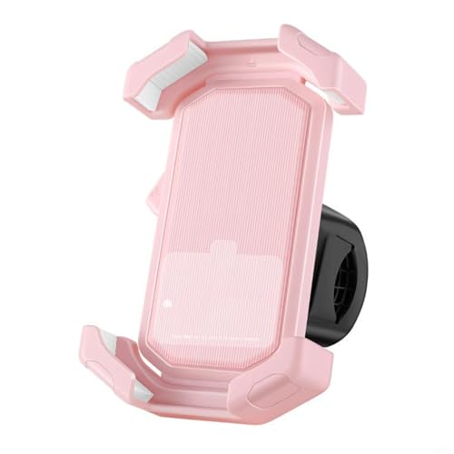 Aprilsunnyzone Support de téléphone robuste pour moto - Maintient le téléphone en toute sécurité même sur un terrain accidenté - Rose