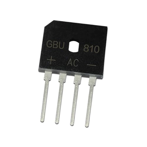 Pont de diodes GBU810 redresseur de courant alternatif GBU8M 8A 1000V en sachet de 20 unités