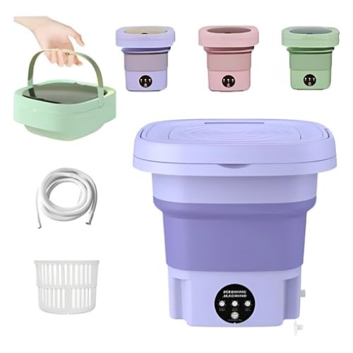 Mini Lavadora Dobrável 11L para Roupas Delicadas – Portátil, Compacta e Econômica