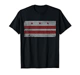 Retro Patriotic Flag of Washington D.C. Vintage Distressed T-Shirt