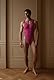Walang Herren Sexy Rose Lace High Cut Underwear One-Piece Undershirt Overall Sleeveless Muscle Shirt Skinny Bodysuit Clubwear (Rosa)