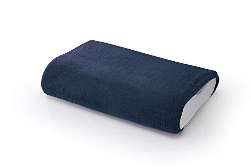 テンピュール(Tempur) 枕カバー ネイビー 約32x52cm(伸縮タイプ) エアーかおる消臭枕カバー 日本製 73006486