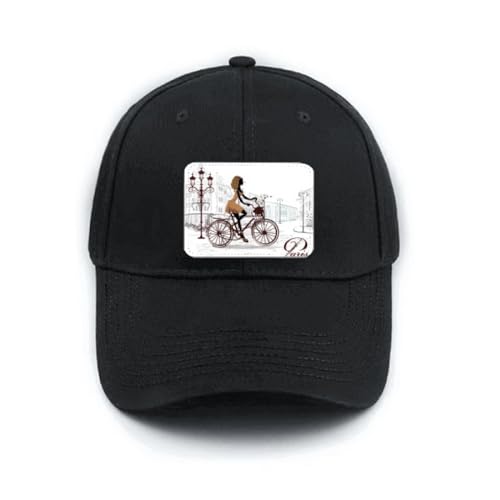 Casquette de baseball noire femme idéale pour vos sorties vélo et balades en ville