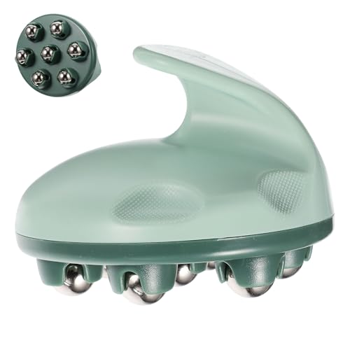 SAFIGLE Rodillo Masajeador Compacto 7 Bolas para Cuello y Cuerpo, Alivio Muscular y Circulación, Portátil para Fisioterapia y Uso Diario en Casa y Gimnasio