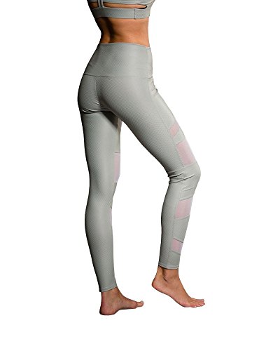 Onzie Yoga High Rise Bondage Legging 280 Stone Fishnet (Stone Fishnet, X Small)