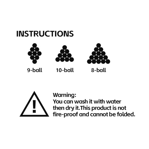 PolyMath Set 6 Pool Magic Ball Rack Billard Rack Halter Blatt Billard Zubehör Pool Pro Dreieck Quee Zubehör für Rack 8, 9 und 10 Ball Combo Pack und Snooker