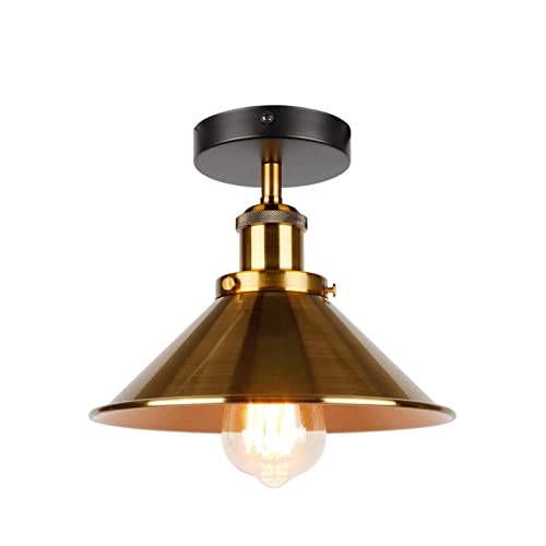 Plafonnier industriel LED rétro pour remplacer un luminaire terne de grenier
