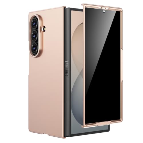 Maxdara for Z Fold 8 Ultra Case with Privacy Screen Protector, Rose Gold