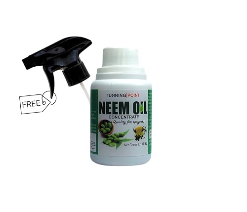 Image of B natural Pure Cold Pressed Water Soluble Neem Oil 100ml Pack of 2 With Free Spray Gun Concentrate For Plants &Garden For Indoor &Outdoor Removes Aphids Fungus For Making 40 Neem Spray Bottles