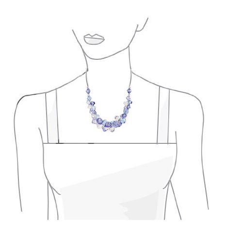 Gem Avenue Multicolor Austrian Crystals 925 Sterling Silver Necklace4