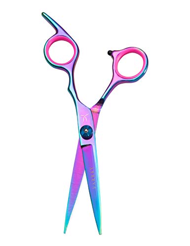 Farray Hair Cutting Scissors，6.5 Inch Professional Stainless Steel Barber Hair Scissors，For Both Salon And Home Use (Aurora Color) #TOP1