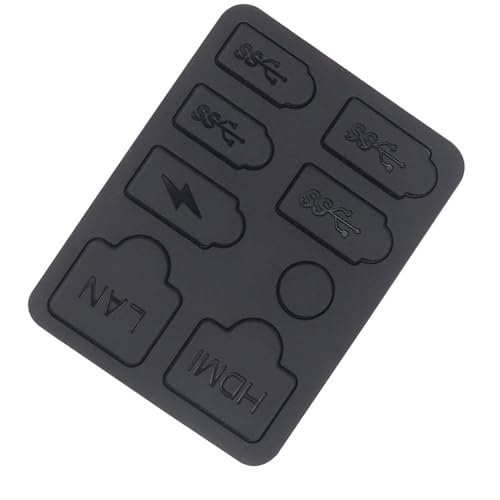 Plugue contra poeira para PS5 Slim, tampa antipoeira Interface USB Tipo A/C Porta LAN para PS5 Slim