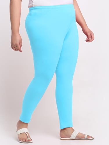 Image of Soft Cotton Ankle Lenght Solid Regular and Plus 35 Colours Leggings for Womens and Girls (Sizes :- M to 6XL)