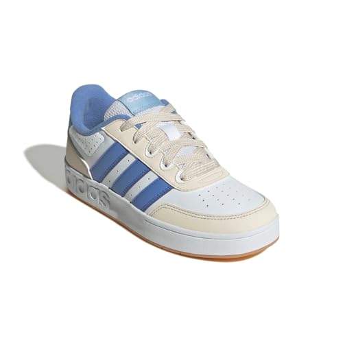 adidas Breakbase Sneaker, White/Blue Fusion/Blue, 5 US Unisex Big Kid