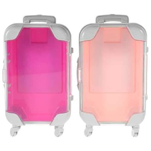 Valise à roulettes pour maquillage FOMIYES - Mini valises vides multicolores 2 pièces