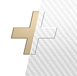 VVIVID White Carbon Fibre Auto Emblem Vinyl Wrap Overlay Cut-Your-Own Decal for Chevy Bowtie Grill, Rear Logo DIY Easy to Install 11.80” x 4” Sheets (x2)