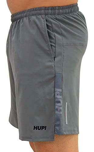 Shorts HUPI Pace Running Masculino Cinza, Cor: CINZA, Tamanho: GG