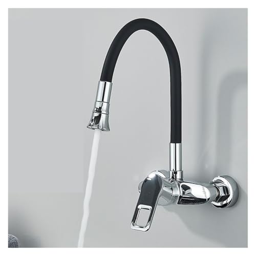 Robinet noir rotatif 360 à jet bidirectionnel et flexible