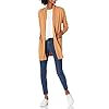 Daily Ritual Women's Fine Gauge Stretch Long-Sleeve Cardigan Sweater, Camel, XX-Large