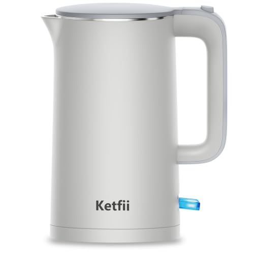Tetera eléctrica de acero inoxidable 1.7L con apagado automático miniatura 1