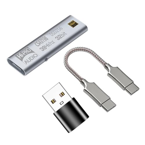 Headphone Amplifier CS43198 USB C Dongle DSD64-258 Decoding 32Bit 384KHz Decoding Type C to 3.5mm Adapter HiFi Amplifier