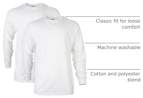 Image of Gildan Adult Ultra Cotton Long Sleeve T-Shirt, Style G2400, Multipack