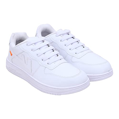 CLYMB QRT Men’s White Mesh Lace-Ups Walking/Outdoor Running Sports Shoes