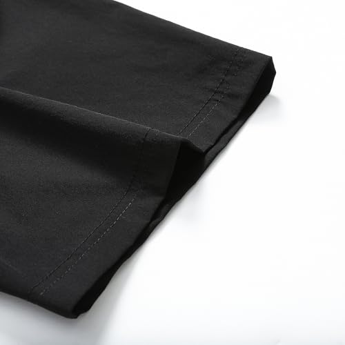 Zyvrenix Men's Outdoor Short Sleeve Button Down Shirts with Pocket Black L - image 8