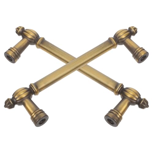 Ciieeo Tiradores Vintage para Armarios y Cajones Manijas Metálicas de Aleación de Zinc Acabado Cepillado 3030 Distancia 96 MM 2 Unidades Accesorios para Muebles de Cocina y