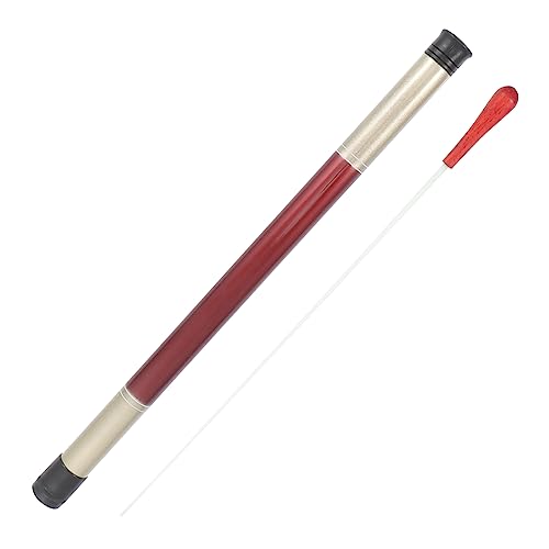 ULDIGI 2pcs Solid Wood Conductors for Concert Long Handle Comfortable to Hold Dark Red Music Accessory