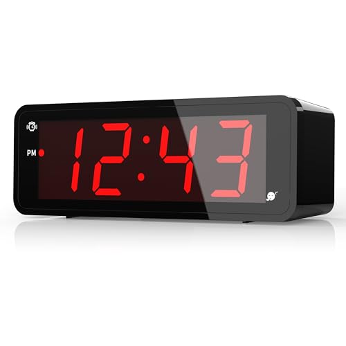 KWANWA Alarm Clock, Large Display 1.8