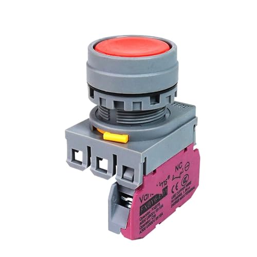 Interrupteur 22mm bouton d'avion FXBY6 rouge autobloquant Latching 3NO - 6