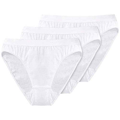 Preisvergleich Produktbild Schiesser Damen Rio (3er Pack) Slip, Weiß (Weiss 100), 40 (L)