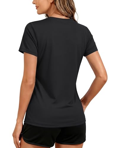 TACVASEN Women's Short Sleeve Workout Shirts UPF 50+ Sun Protection Quick Dry Athletic Tops for Running Gym Tee - Image 3