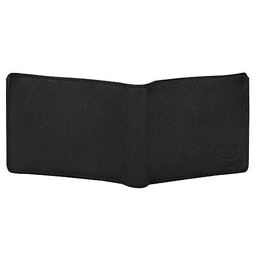 Image of Amicraft PU Leather Gift Combo Set|Gift Set For Mens & Boys|Wallet and Belt Gift For Him PU Leather Formal & Casual Belt Free Size Upto 42 Inches|(Black)