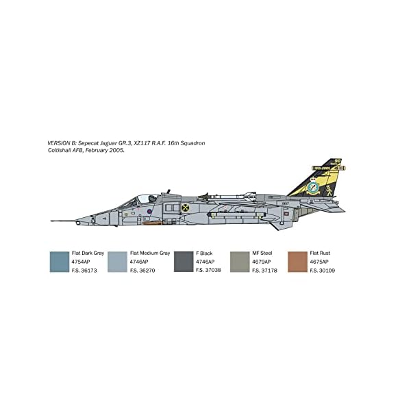 Italeri 1459 1:72 Sepecat Jaguar GR.1/3 R.A.F. -Modellbau, Bausatz, Standmodellbau, Basteln, Hobby, Kleben… – Bild 8