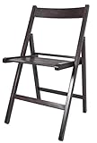  Gerimport Chaise Pliante en Bois wengé 38 x 42 x 87 cm