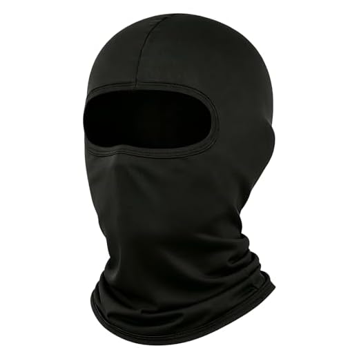 LONGKING Cagoule de Ski pour Homme et Femme - Protection UV - Coupe pour Moto, Snowboard - pour Cyclisme, Sports de Plein Air,Noir