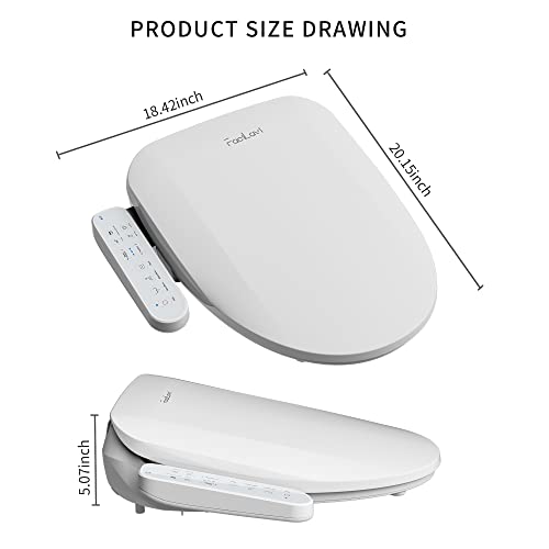 Facilavi Fc1 Electronic Bidet Toilet Seat Feminine Wash Bidet With Warm Water Air Dryer Smart Heated Toilet Seat Self-Cleaning Nozzle Bidet Seat For Toilet Washlet For Men/Women #TOP1