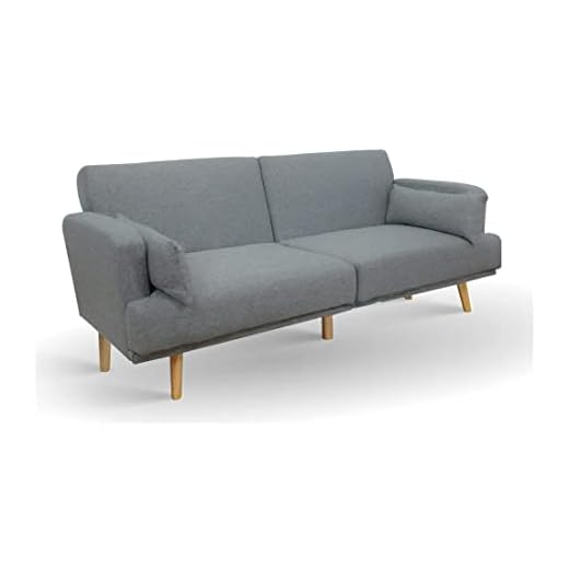 Astan Hogar Sofá Cama 3 Plazas, Tapizado Tela, Modelo Axel AH-AR40600GR